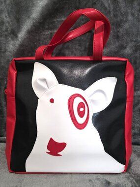 Super Rare Target Bullseye Dog Small Tote Purse